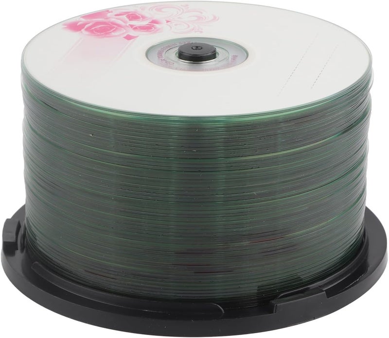 Tangxi أقراص CD فارغة، سرعة 52X سعة 730MB قرص قابل للتسجيل أقراص CD فارغة لتخزين الصور الرقمية بيانات الموسيقى، سرعة تسجيل 2 دقيقة، متوافق مع iOS، 175 أغنية 225 صورة (50 قطعة) - Image 5